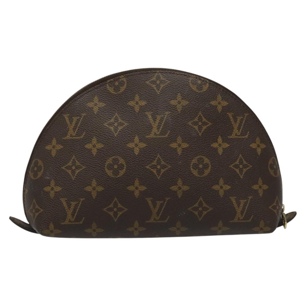 LOUIS VUITTON Monogram Trousse Demi Ronde Cosmetic Pouch M47520 LV Auth yk17035 - Picture 2 of 16